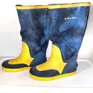 West Marine Nautical Gear Weather Proof Boots Men's Size 10